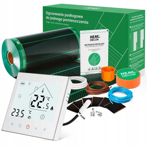 HD-G fűtőfólia | Termosztát T1000.W | 140 W/m² | 9 m²-es garnitúra