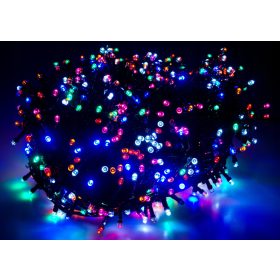  KARÁCSONYFA LÁMPÁK 200LED FLASH HIDEG FEHÉR SZILÁRD