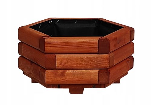  Fa kerti virágcserép ZPD barna 40x20 cm