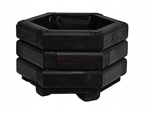  ZPD virágcserép 30 cm x 23 x 20 cm átmérőjű 30 cm piros fa árnyalatok