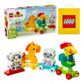    LEGO Duplo 10412 állatvonat + VP papírtáska LEGO 6315792 közepes