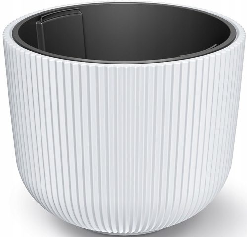 Virágcserepek - Prosperplast virágcserép 46,9 cm x 46,9 x 38,5 cm átmérő 46,9 cm műanyag fehér