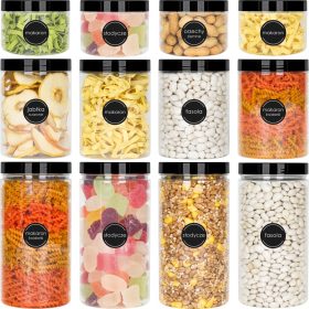   Élelmiszertartó - 12x EDÉLYES ÉTELTARTÁLY LÁZA TERMÉKEK 0,5L 1L 1,5L + SAMOP CÍMKÉK