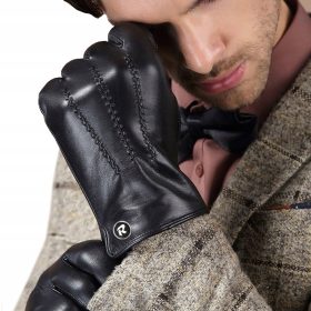    TOUCH FÉRFI BŐRKESZTYŰ, SZIGETELT BORJBŐR, MEDVE, méret. L