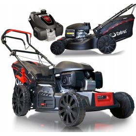   Benzines fűnyíró - Cedrus benzines fűnyíró kosárral, 170 cm³ űrtartalommal. kosár 65 l, vágási szélesség 53 cm