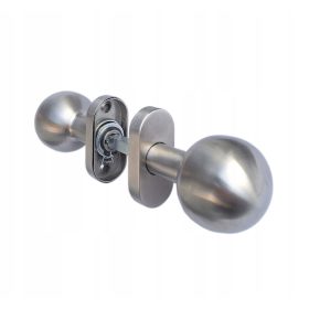   FORGÓ gombok kapuajtókhoz, ovális felirat, rozsdamentes acél