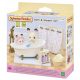  Sylvanian Families fürdőszoba szett káddal és zuhanyzóval