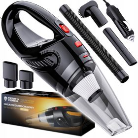    ERŐS kézi autós porszívó 120W Hepa szűrő + hegyek + 3,5 m kábel