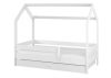  Gyerekágy HOME BABY BOO 180x80 + fiók + matrac SIMA FEHÉR