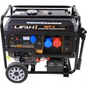 Hordozható háromfázisú Lifan 8500 W benzin generátor