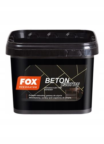 FOX FEKETE BETON vakolat 14 kg