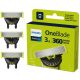  Cserepenge borotva QP430/50 Philips One Blade 360 3db-os készlet