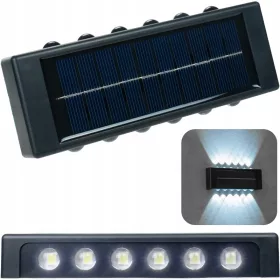    Kerti fali lámpa Decorya fekete, beépített 2 W LED forrás