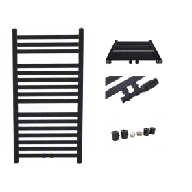   Vinolli vizes fürdőszobai radiátor 334 W 430 x 950 mm fekete