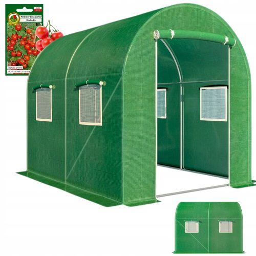 Fólia alagút - Fólia alagút 5 m² 250 x 200 cm zöld