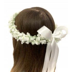    Áldozási koszorú, vastag, fehér, pisztácia zöld, úrvacsora 2024