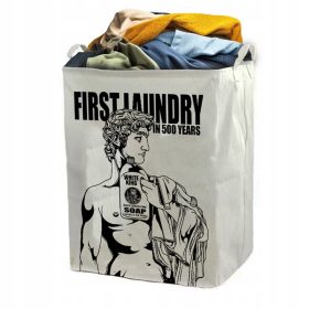   Ruhakosár - EPSENCE 60l szabadon álló szennyeskosár, fehér