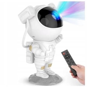    STARS SKY PROJECTOR LED ÉJSZAKAI LÁMPA ASTRONAUT + TÁVIRÁNYÍTÓ az Astronaut projektorhoz fekete