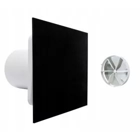   Ventika KLIQ100BASEWC + KLIQFP180BLACK fürdőszoba ventilátor 100 mm