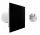 Ventika KLIQ100BASEWC + KLIQFP180BLACK fürdőszoba ventilátor 100 mm