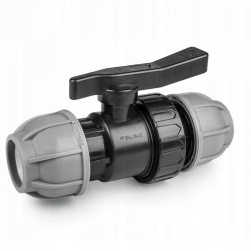  PE csavaros golyóscsap, öntözőcső csepegtető cső, átmérő 40 mm