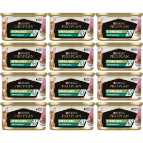    PRO PLAN Sterilized Moist pástétom lazaccal és tonhalral Nedves macskaeledel 85 g