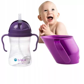    B.box kulacs szívószállal 240 ml + Doidy csésze SZETT ivástanuláshoz gyerekeknek