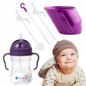    B.box kulacs szívószállal 240 ml + Straws + Doidy csésze KÉSZLET az inni tanuláshoz