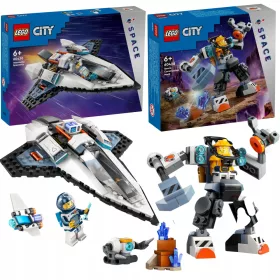    LEGO City 60430 csillagközi űrhajó + LEGO City 60428 űrmech