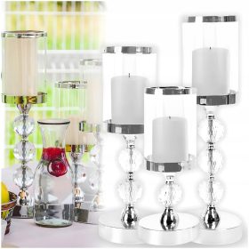   Gyertyatartó - MORE&DECO gyertyatartó készlet 40,5 cm, 3 gyertya