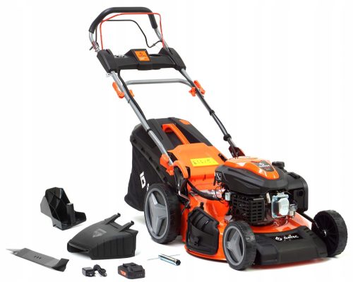  GATEC benzines fűnyíró 224 cm³ kapacitással kosár 75 l, vágási szélesség 53 cm