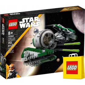    Lego STAR WARS 75360 Yoda Jedi Starfighter + VP LEGO papírzacskó közepes 41cmx34cmx11cm AJÁNDÉKTÁSKA