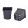  GardenPlus+ virágcserép 11 cm x 11 x 12 cm átmérőjű 11 cm műanyag fekete