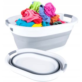   PrzydaSie szabadon álló szennyeskosár, 25l, szürke és ezüst árnyalatok