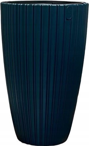 Virágcserepek - Forma-műanyag virágcserép 29 cm x 29 x 48 cm átmérő 29 cm műanyag kék árnyalatok