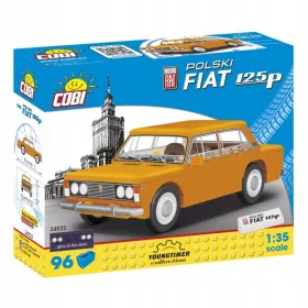    Cobi 24522 Youngtimer Fiat 125P autó 5 év + 96 elem 17 x 4 x 14 cm