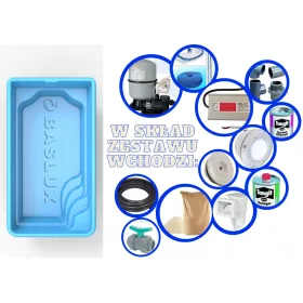 Baslux téglalap alakú medence 500 x 280 cm