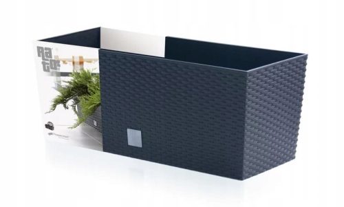  Prosperplast virágcserép 51 cm x 19 x 18,5 cm fekete műanyag