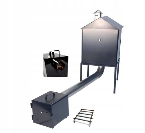  Kerti Smokehouse Fém Otthon Kandalló + csappantyú rács