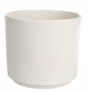  LookMar virágcserép 19,5 cm x 23 x 19,5 cm átmérőjű 22 cm kerámia krém