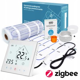   HD-MAT fűtőszőnyeg | Termosztát T1000.W.ZIGBEE | 150 W/m² | 1,5 m²-es szoba