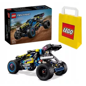    LEGO Technic terepjáró versenyautó 42164 + LEGO papírzacskó 6315786 sárga 24x8x18 cm