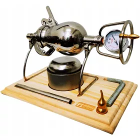   Mini Manual Popcorn Machine Small Grain Booster 304 rozsdamentes acél