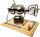 Mini Manual Popcorn Machine Small Grain Booster 304 rozsdamentes acél