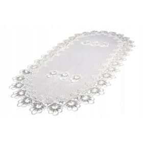 Abrosz, futó - Fehér asztali futó 120 x 60 cm