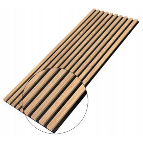   Fali léc díszítő panelek 10-es TÁNYÉR-on, kézműves tölgy 275cm x 46cm