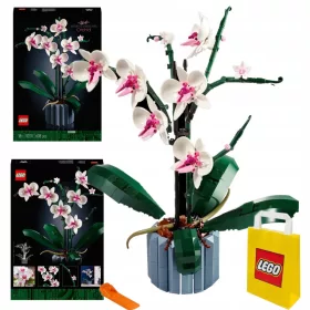    LEGO ICONS 10311 - LEGO Icons - Orchidea + Papírtáska LEGO 6315786 sárga 24x8x18 cm