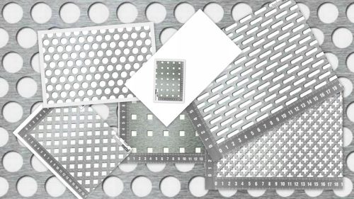 Perforált acéllemez, 3 mm vastag, 1000x1000