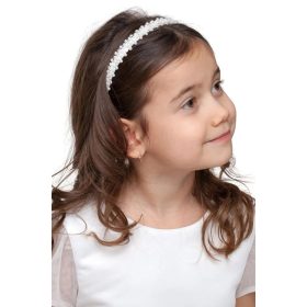  Komunia.pl fehér hajgumi