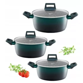   Edénykészletek - Ambition Ombre Green alumínium edénykészlet, 6 db.